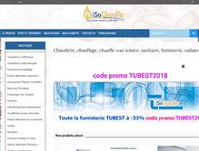 Tablet Screenshot of iso-chauffe.com